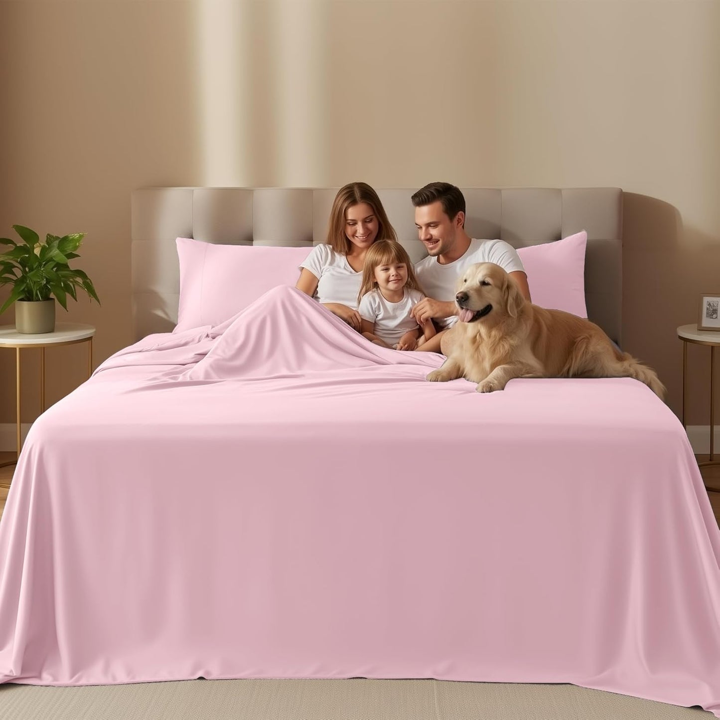 Utopia Bedding Twin Sheet Set – 3 Piece Bed Sheets for Twin Size Bed, Soft and Breathable Microfiber, Includes 1 Fitted Sheet, 1 Flat Sheet and 1 Pillowcase – Oeko Tex (Crystal Pink)
