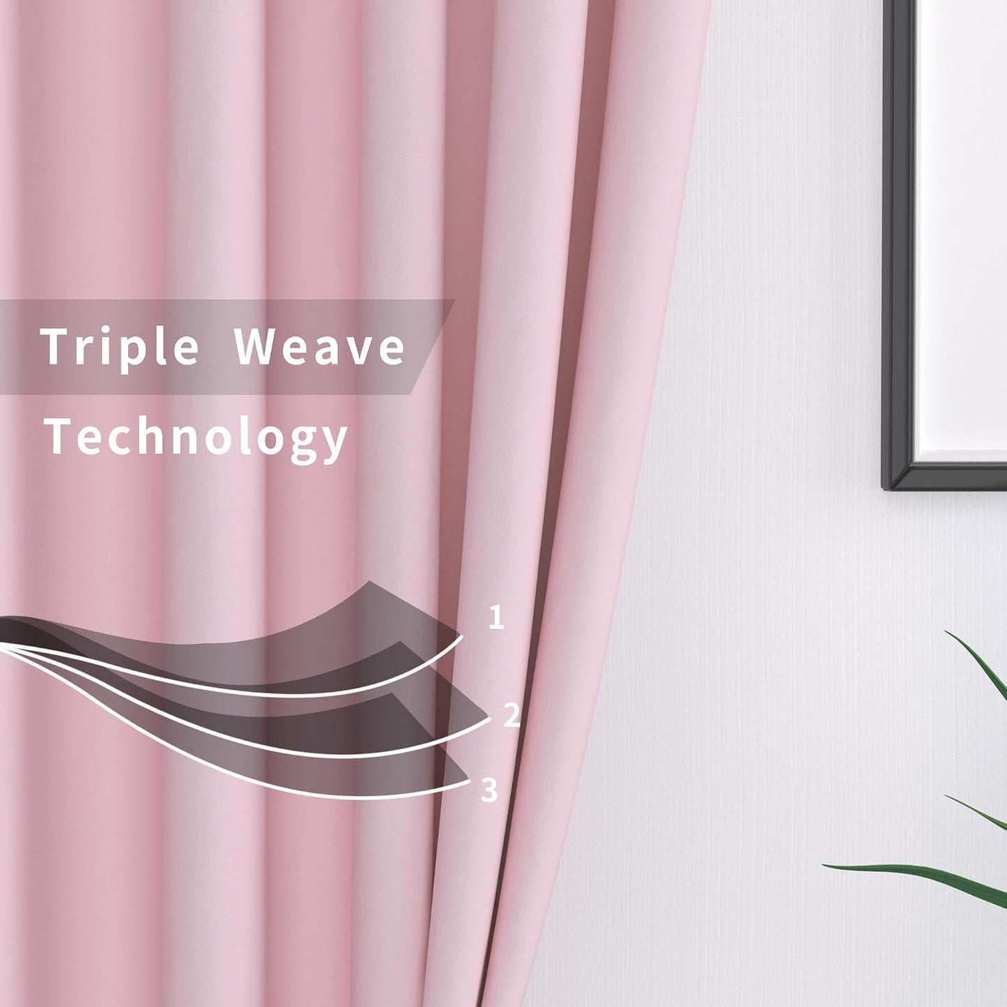Pink Small Tiers Kitchen Short Small Mini Window Curtains Valance 14 inches Length Blackout Home Decor Blackout Basement rv Camper Living Room/Bedroom 52W by 14L 1 Piece Rod Pocket