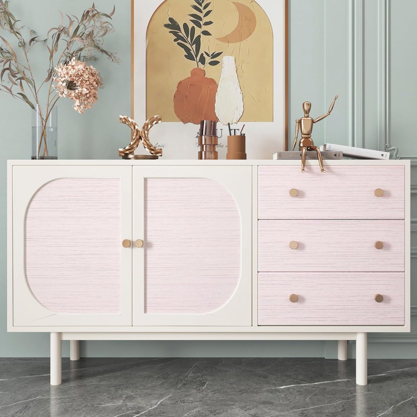 Pink Grasscloth Peel and Stick Wallpaper for Bedroom Self Adhesive Faux Grasscloth Wallpaper Textured Modern Wall Paper for Girl Room Pink Countertop Contact Paper for Bathroom Liner Locker