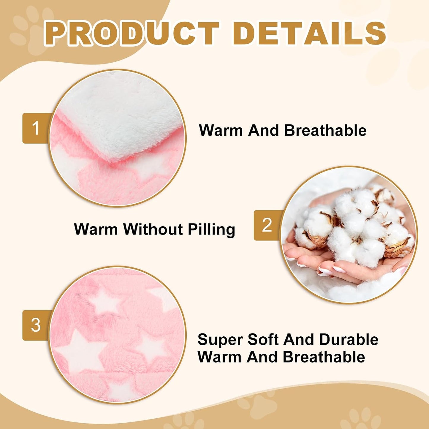 Dog Cat Bed Mat, Soft Coral Fleece Pet Cushion Pad with Cute Stars Print, Warm Washable Pet Bed 13x10 Inches, (Pink), Intended for Medium Small Dog Cat