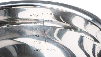 Stainless Steel Mixing Bowls with Lids and Non Slip Bases (Set of 3, Pink)