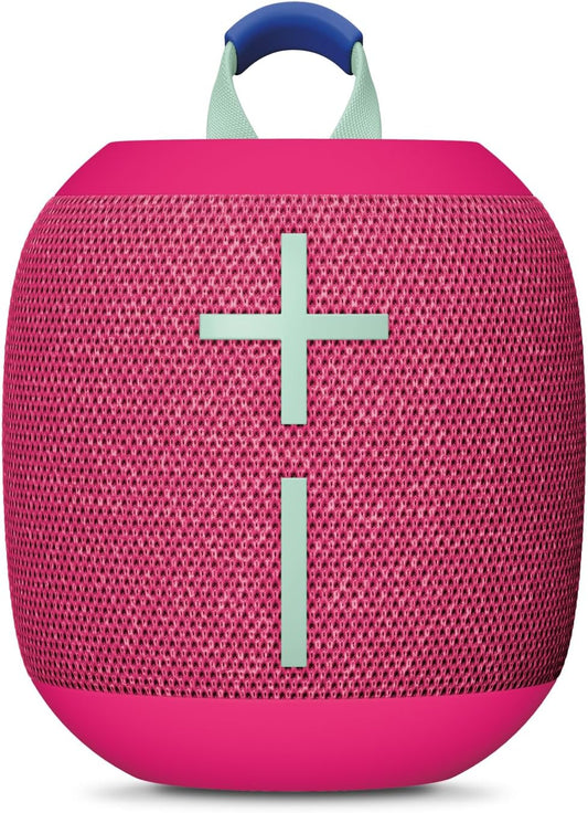 Ultimate Ears WONDERBOOM 4 Portable Waterproof Bluetooth Speaker with Balanced 360-Degree Sound and Bass, Dustproof Floating Speaker with 131ft (40m) Range - Pink