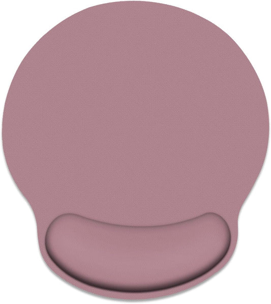 Britimes Dark Pink Mouse Pad Ergonomic Mouse Pad with Wrist Support Non-Slip Rubber Base Mousepad for Home Office Gaming Working Computers Laptop Easy Typing & Relief