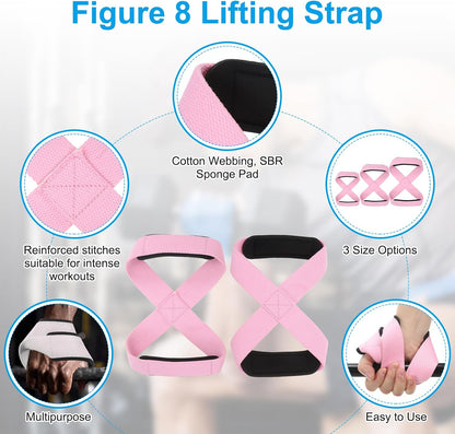 PATIKIL Figure Lifting Strap, Weightlifting Wrist Wraps Dead Lift Padded Grips for Fitness Power Strength Training