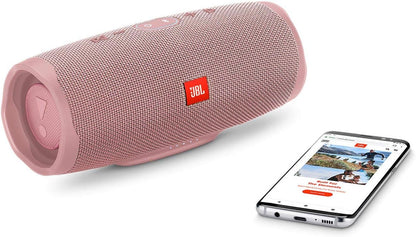 JBL Charge 4 Waterproof Portable Bluetooth Speaker- Pink (Renewed)