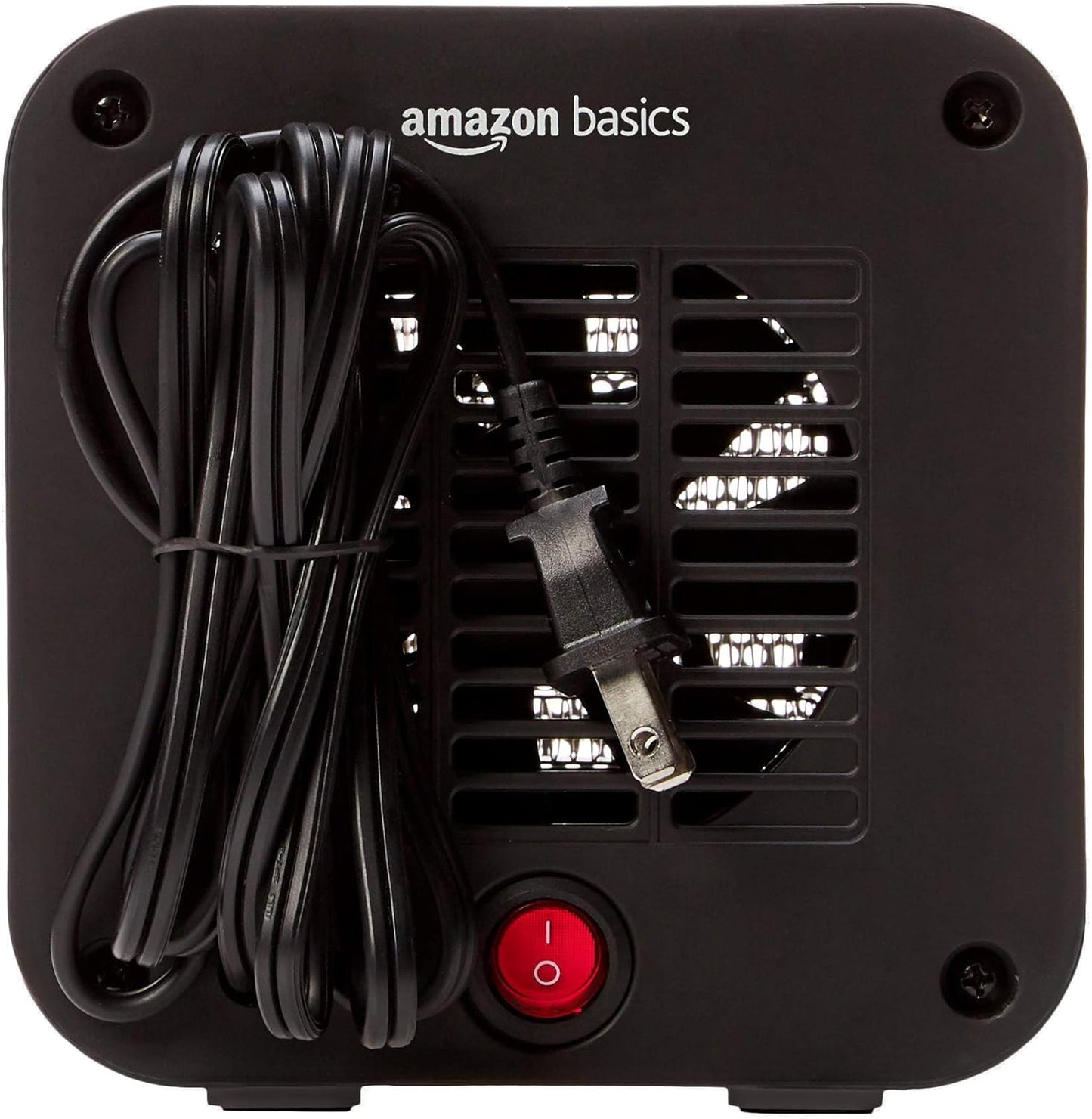 Amazon Basics Ceramic Space Heater, Portable Mini Heater for Office Desk, Indoor Use, 500W, With Tip-Over Protection, Lightweight 1.4 lbs, Pink, 5.9 x 3.2 x 6 inches