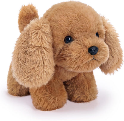 PEACH CAT Golden Retriever Dog Stuffed Animal Cute Puppy Plushies Small Plush Toys Gifts for Kids Brown