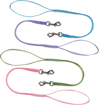 Top Performance Fashion Grooming Loops - Versatile Nylon Loops to Secure Dogs on Tabletops While Grooming - 18", 4-Pack,Blue/ Green/ Pink/ Purple