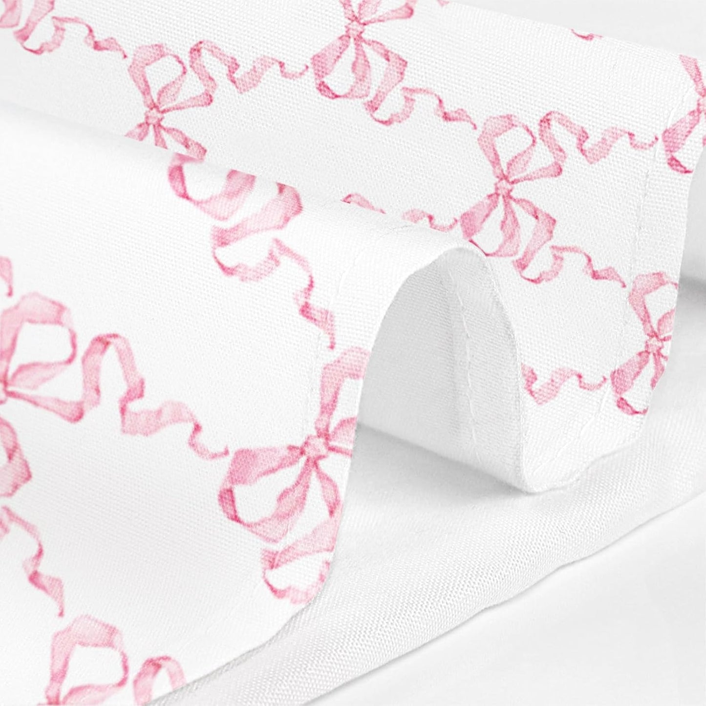 MEHOFOND Bow Shower Curtain Coquette Pink Bow Bathroom Decor for Women Girls Cute Romantic Bow Shower Curtain Modern Art Aesthetic Bathtub Decor Fabric Waterproof Bath Curtain with 12 Hooks 72x72 Inch