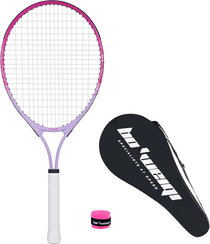 bo'weiqi 17"-25" Kids Tennis Racket for Aged 2-12 Lightweight Youth Tennis Racquet for Girls and Boys Outdoor/Indoor Sports with 1 Non-Slip Grip and 1 Shoulder Strap Bag Easy Carry