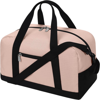 Apenze Small Gym Bag 14 inch lightweight Carry On Mini Duffel Bag for Travel Sport - Pink