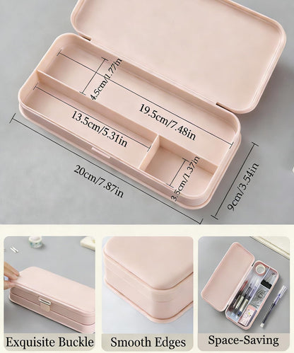 YUCHIYA DIY Mosaic Pencil Case Craft Kit - Handmade Creative Set, Pencil Box Customizable Decoration, Complete Accessories Educational Hands-On Gift (Pink)