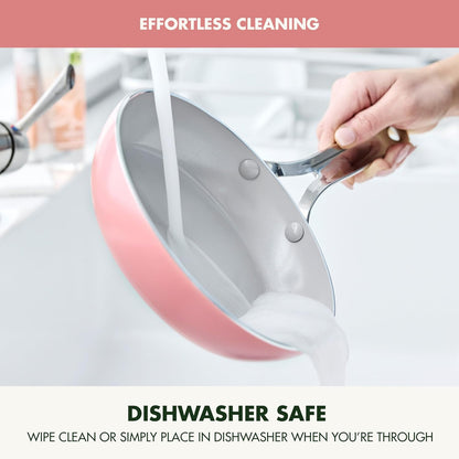 GreenPan Nova 8" Frying Pan Skillet, Oprah’s Favorite Things 2024, Ceramic Nonstick Cookware, PFAS Free, Toxin-Free, Induction Suitable, Dishwasher & Oven Safe, Durable, Easy Clean, Coral