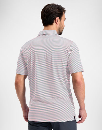 G Gradual Mens Golf Shirt Dry Fit Moisture Wicking Performance Short Sleeve Striped Polo Shirts for Men Dressy Casual