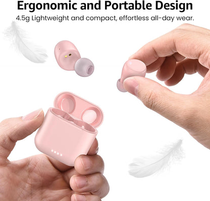 TOZO T6 Wireless Earbuds, Bluetooth 5.3 Ear Buds, Stereo Sound in Ear Headphones, 50 Hours Playtime, Wireless Charging Case, APP Customizable EQs, IPX8 Waterproof Earphones