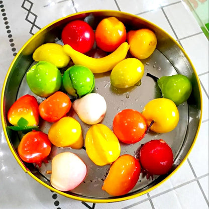 20Pcs Fake Artificial Fruit Small Lifelike Artificial Faux Peach Party Decor Ornament, Simulation Display Foam Realistic Peach Model for Home Kitchen Themed Tabletop Decor Photography Props
