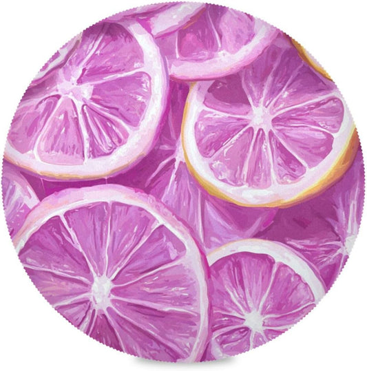 Lemons Baby Peach Seamless Picture Seamless Pattern_2 placemats for a Round Table Reusable Place mats Machine Washable placemats Linen placemats for Dining Table Waterproof Place mat Autumn