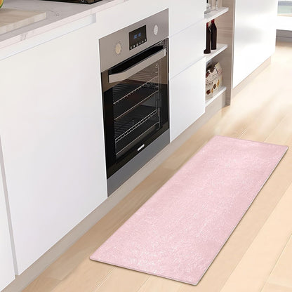 Plain Pink Solid Color Bath Mat, Dry Quickly Non Slip Absorbent Bath Rug, Soft Living Room Bedroom Home Floor Mats, Bath Mats for Bathroom, Tub and Shower 20" x 39"