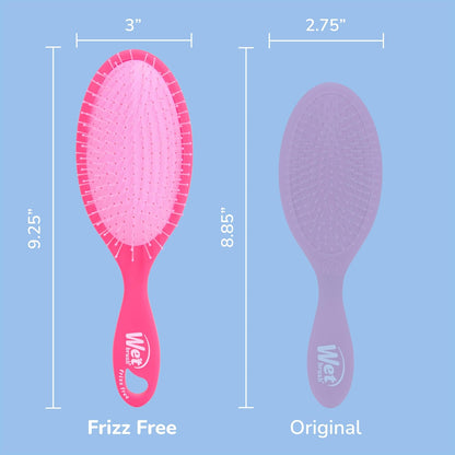 Wet Brush Frizz-Free Detangler Brush with Ionic Technology, Pink, Provides Frizz Control, Reduces Static, and Smooths All Hair Types, Best For Dry Hair, Made for Women, Men & Kids