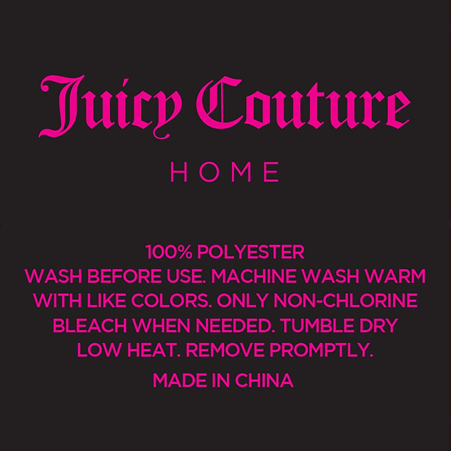 Juicy Couture Full Size Silk Satin Bed Sheet Set, Deep Pocket Silky Full Sheet Set with 1 Fitted Sheet, 1 Flat Sheet and 2 Pillow Case, Wrinkle Resistant and Anti Pilling Bed Sheets - Pink