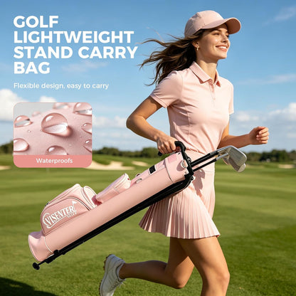 Golf Bags, Golf Stand Bag, Adjustable Shoulder Straps, Multiple Pockets