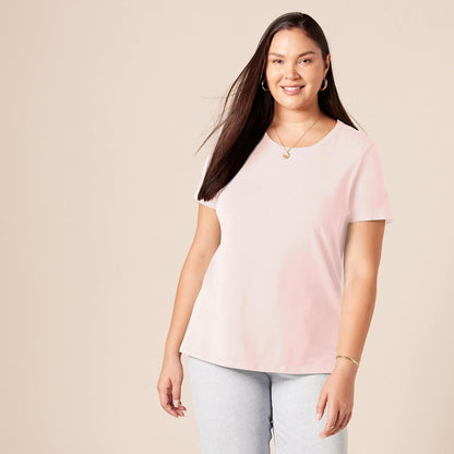 Amazon Essentials Women's Regular-Fit Short-Sleeve Crewneck T-Shirt, Multipacks