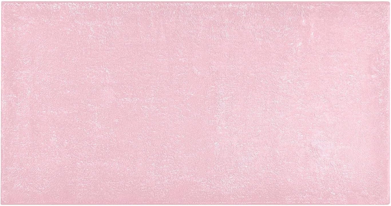 Plain Pink Solid Color Bath Mat, Dry Quickly Non Slip Absorbent Bath Rug, Soft Living Room Bedroom Home Floor Mats, Bath Mats for Bathroom, Tub and Shower 20" x 39"