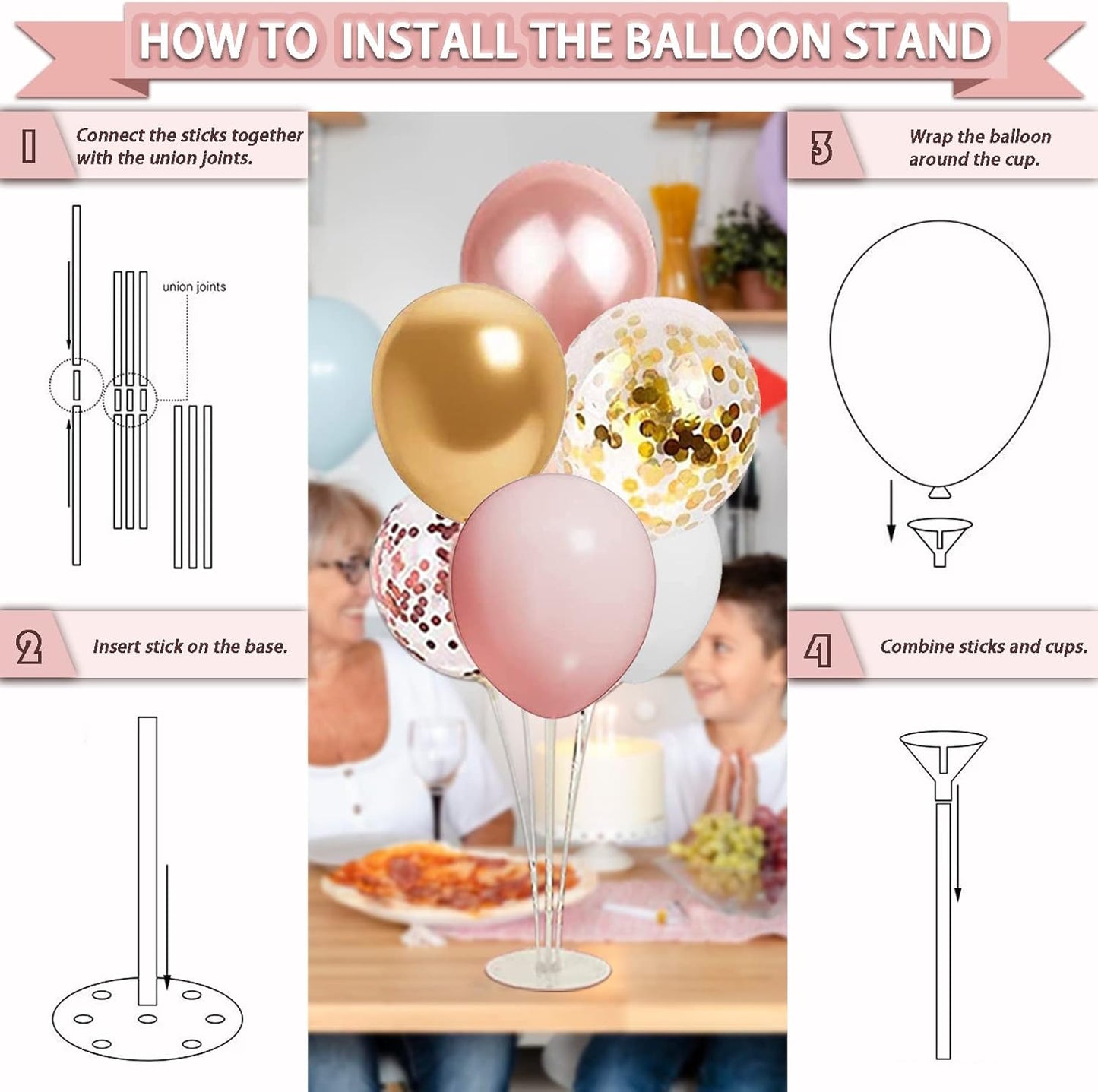 Guudmua 303 Pcs Baby Shower Decorations For Girl, Girl Baby Shower Decorations Kits - Disposable Dinnerware Set With Pink Rose Gold Floral (25 Guest), "BABY girl" Banner, Balloon, Sash, Cake Topper