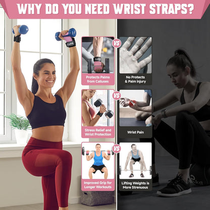 COFIT Wrist Straps for Weightlifting, Workout Wrist Wraps with Dual-Layer Oxford Leather, Enhanced Grip for Optimal Hand and Wrist Protection, Gym Lifting Straps for Deadlift and Powerlifting