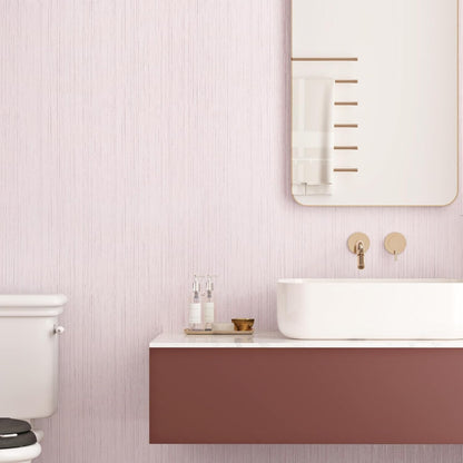 Pink Grasscloth Peel and Stick Wallpaper for Bedroom Self Adhesive Faux Grasscloth Wallpaper Textured Modern Wall Paper for Girl Room Pink Countertop Contact Paper for Bathroom Liner Locker