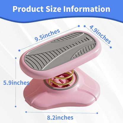 Foot Rest Under Desk ，Ergonomic Foot Stool Under Office Desk - Rocking for Fidgeters，Effectively Relaxes The Leg Muscles，Detachable and Easy to Assemble，2 Pieces Pink