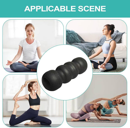 Wavy Foam Roller Deep Tissue Massage Expanded Polypropylene Foam Roller Lightweight Stretching Column for Athletes, Runners, Home Gym, Post-Workout, Pink, Hardness 55