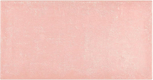 Pink Solid Color Bath Mat 39x20 Inch, Soft Absorbent Plush Rug, Non-Slip Washable Floor Mat for Bathroom Bedroom Kitchen Entryway Carpet