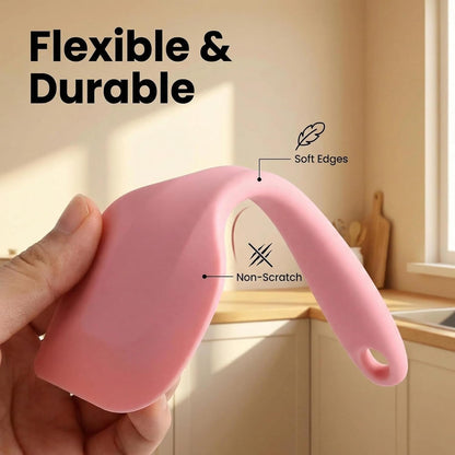 5 piece silicone cooking and baking set PINK, Heat resistant silicone utensils, Non Stick Silicone cooking Set,Brucsh, Whisk,Slotted Spatula, Big Spatula,Small Spatula