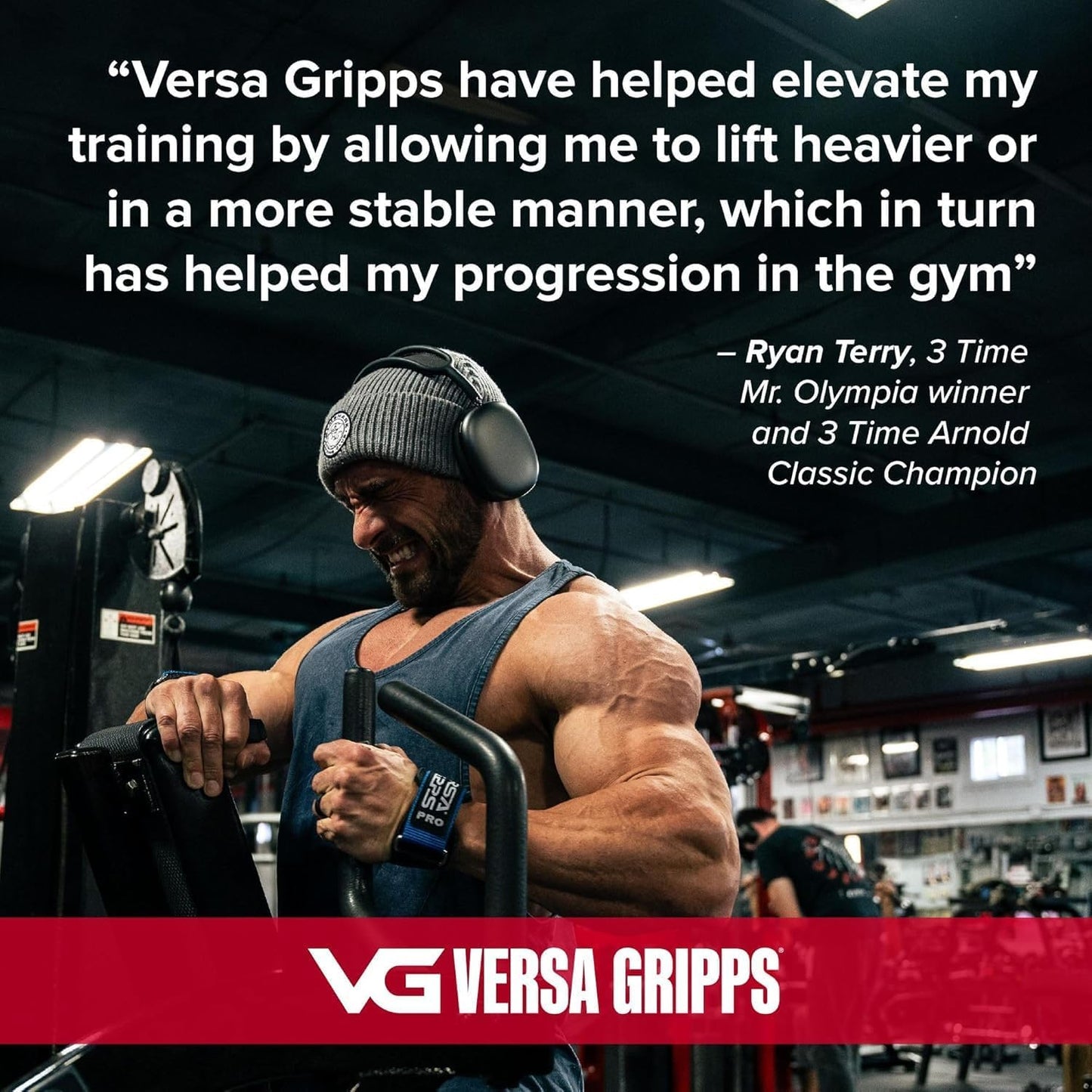 Versa Gripps Classic, Made in USA, Wrist Straps for Weightlifting Alternative, Best Training Accessory