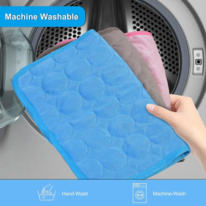 2PCS Rabbit Cooling Mat for Bunny, Summer Cool Bed for Kitten, Guinea Pig, Hamster, Small Animals,Pink