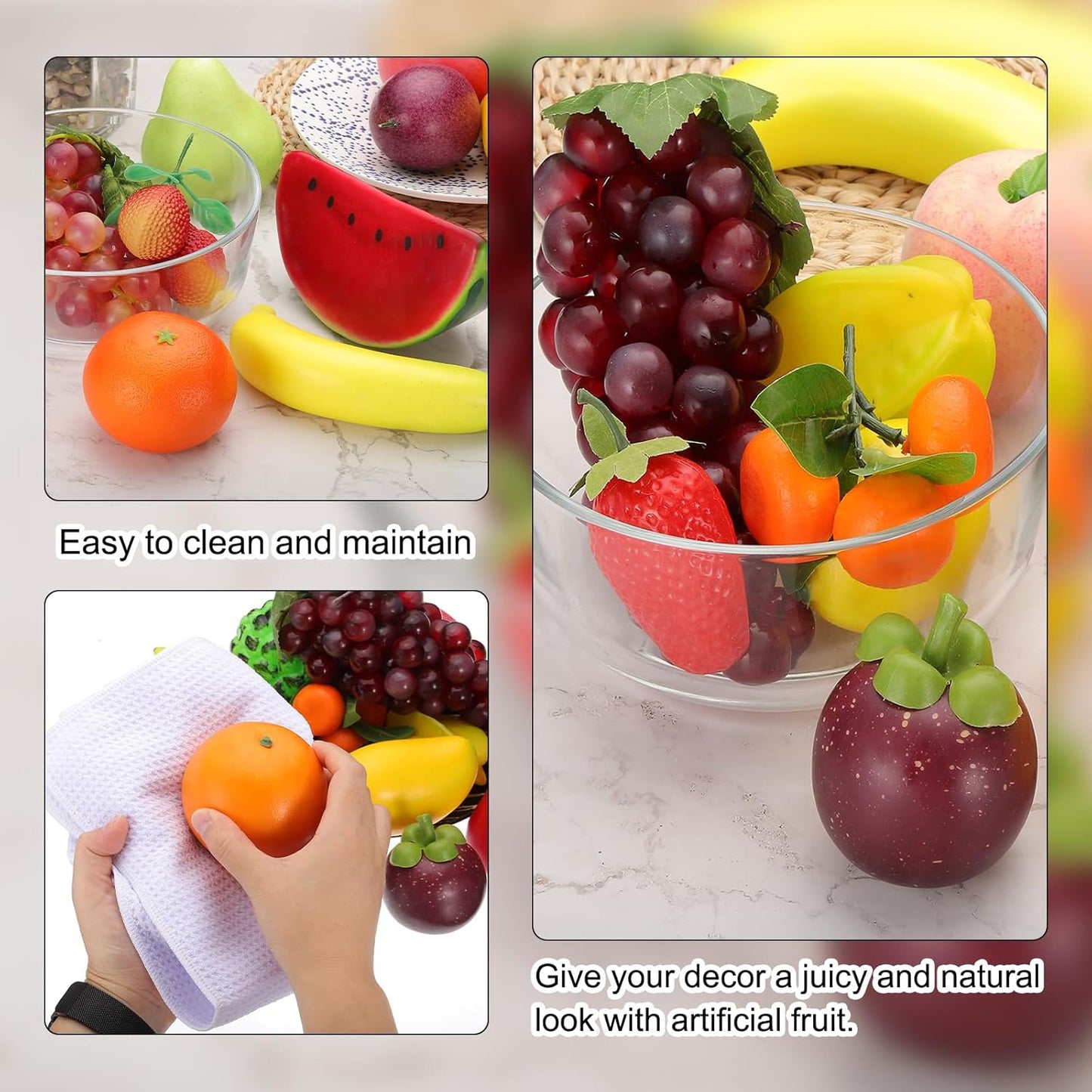 PATIKIL 2 Pcs Artificial Peach, Foam Simulation Fake Peach Lifelike Realistic Faux Fake Fruit Model for Home Kitchen Party Decoration, Photography Props