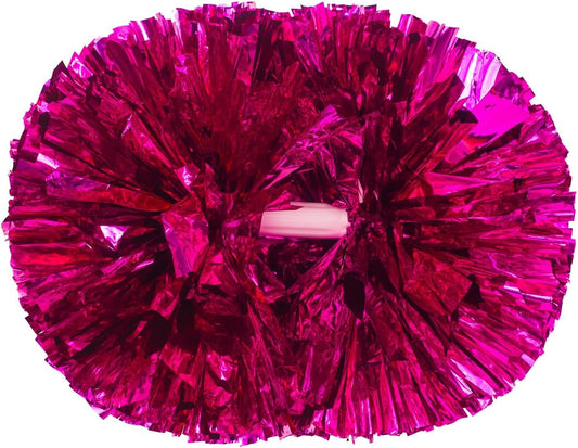 2 Pack Pom Poms Cheerleading, Cheerleading Pom Poms for Girls with Baton Handle, Cheer Pompoms for Sports Team Spirit Cheering, Pompoms Cheerleader Kids