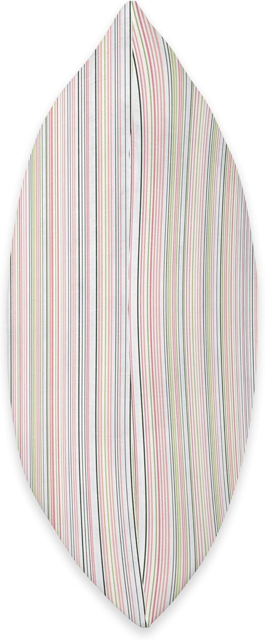 Pastel Pink Stripes Aesthetic Boho Minimalist Pattern Throw Pillow