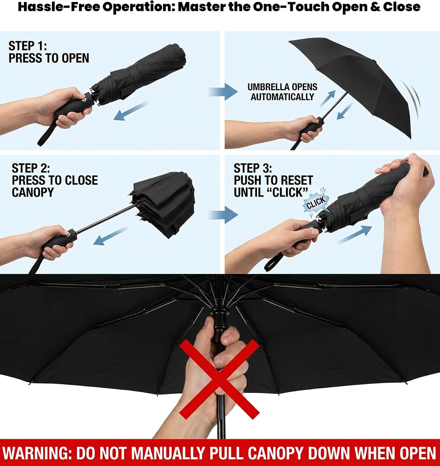 SIEPASA Windproof Travel Compact Umbrella-Automatic Umbrellas for Rain-Compact Folding Umbrella, Travel Umbrella Compact, Small Portable Windproof Umbrellas for Men Women Teenage.(Pink)