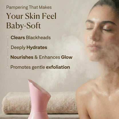 Facial Steamer Spa Kit with Complimentary 17 Skin Care Tools | Face Steamer for Facial Deep Cleaning with Towel Warmer & Humidifier Mode| Self Care Gifts for Women, Spa Gifts, Birthday Gifts for Women