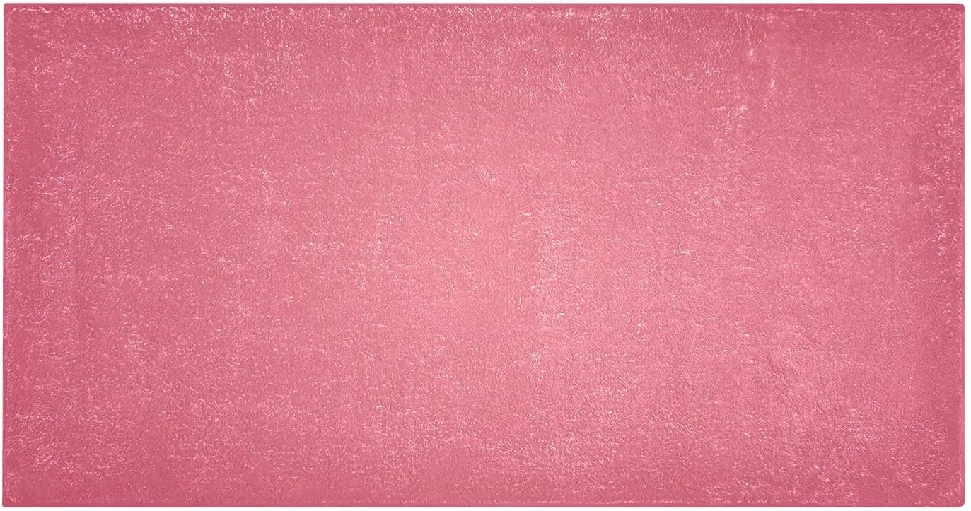 Plain Pink Solid Color Bath Mat, Dry Quickly Non Slip Absorbent Bath Rug, Soft Living Room Bedroom Home Floor Mats, Bath Mats for Bathroom, Tub and Shower 20" x 39"