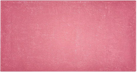 Plain Pink Solid Color Bath Mat, Dry Quickly Non Slip Absorbent Bath Rug, Soft Living Room Bedroom Home Floor Mats, Bath Mats for Bathroom, Tub and Shower 20" x 39"