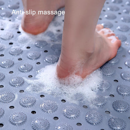 Non-Slip Bathtub Mat, Extra Soft PVC Shower Mat with Suction Cups, Machine Washable Bathroom Floor Mat for Tubs Home Kitchen Hotel，Pink，46x77cm