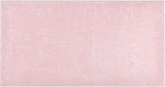 Plain Pink Solid Color Bath Mat, Dry Quickly Non Slip Absorbent Bath Rug, Soft Living Room Bedroom Home Floor Mats, Bath Mats for Bathroom, Tub and Shower 20" x 39"