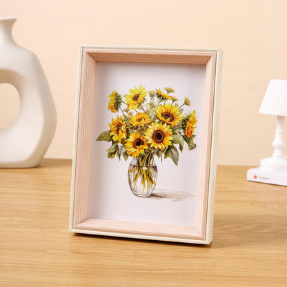 5x7 Picture Frame Pink Beige Resin 5 by 7 Photo Frame for Tabletop or Wall