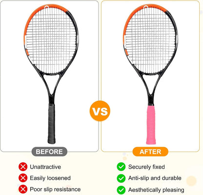 M METERXITY Tennis Racket Grip Tape PU Pickleball Overgrip Grip Tape Anti-Slip Sweat Absorbent for Pickleball/Racquetball/Badminton/Squash