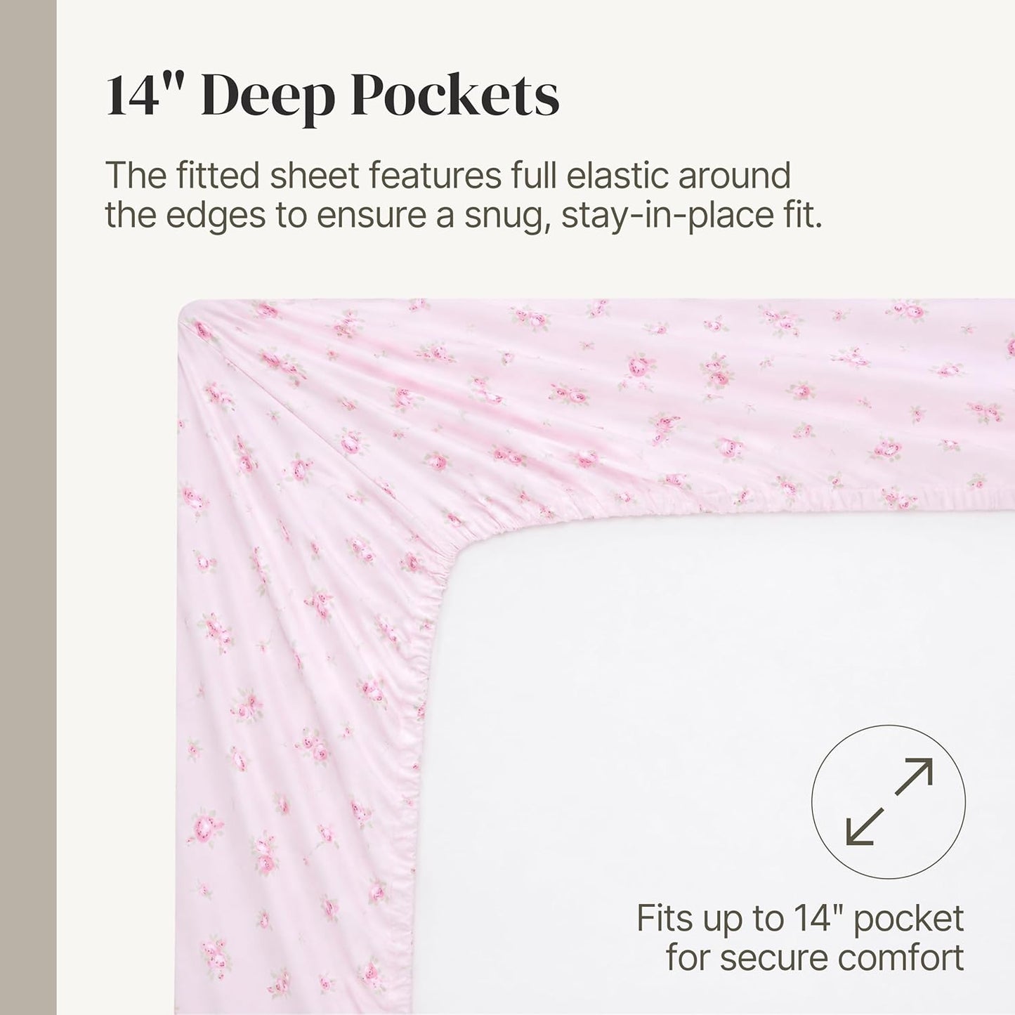 Modern Threads Silky Soft Microfiber and Wrinkle Free Sheets - Luxurious Microfiber Bed Sheets Includes Flat Sheet, Fitted Sheet with Deep Pockets, & Pillowcases Blush, Twin