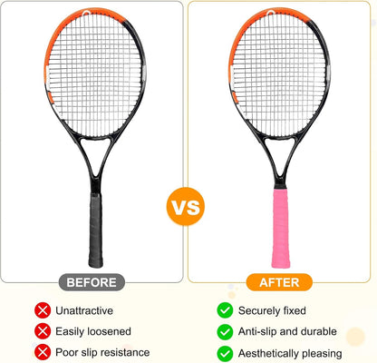 M METERXITY Tennis Racket Grip Tape PU Tennis Overgrip Grip Tapes Anti-Slip Sweat Absorbent for Pickleball/Racquetball/Baseball