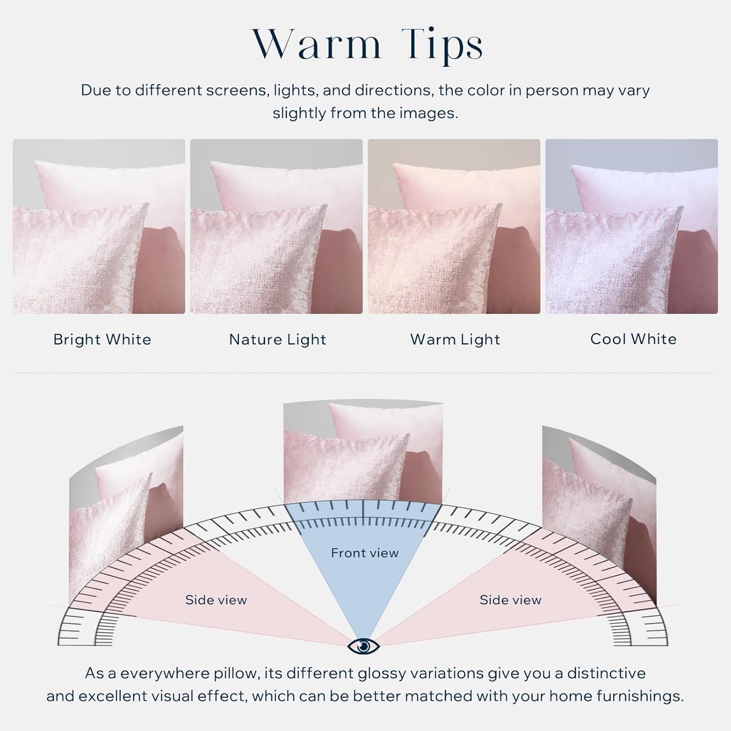Phantoscope Pack of 2 Sparkling Velvet Decorative Solid Throw Decorative Pillow Cover Soft Silver Shiny Square Cushion Cover Pillowcase for Couch Bed and Chair, Pink, 18 x 18 inches, 45 x 45 cm